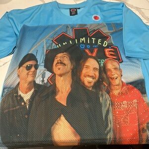 RED HOT CHILI PEPPERS Unlimited Love  Roosevelt Football Jersey - Blue